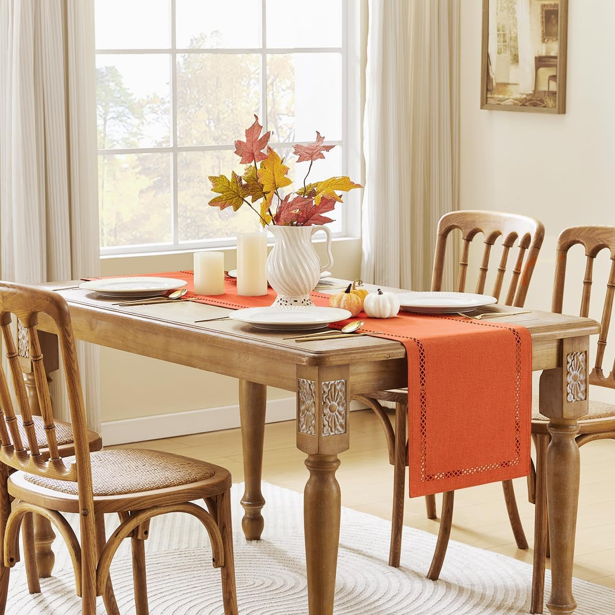 orange-burlap-table-runner-fall-table-runners-72-inches-long