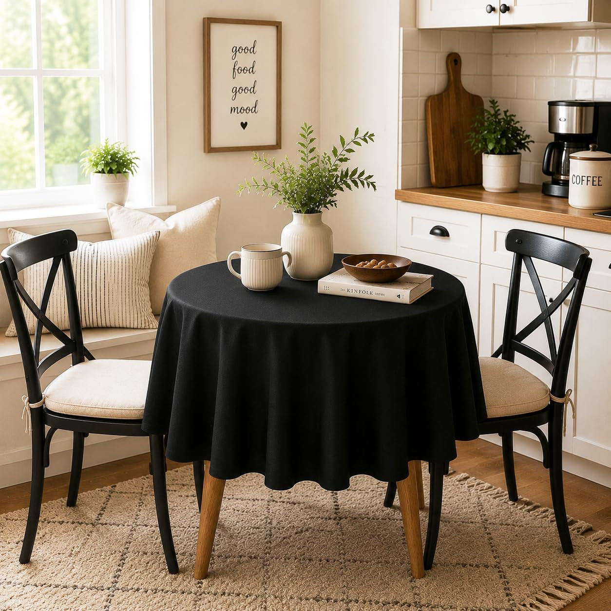 black-round-tablecloth-60-inch-diameter-for-20-48-inch-tables-water-resistant-spill-proof-washable-polyester-cloth-decorative-fabric-cover-for-dining-buffet-parties-and-camping