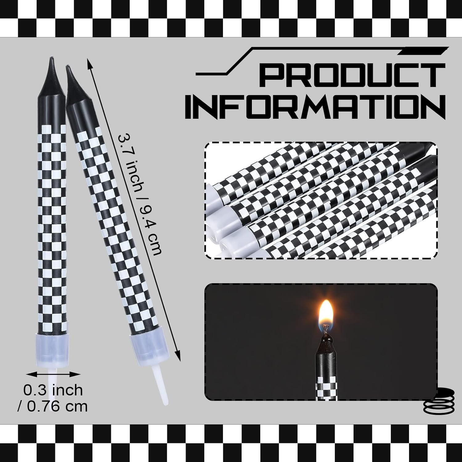 12-pcs-race-car-birthday-candles-black-white-checkered-flag