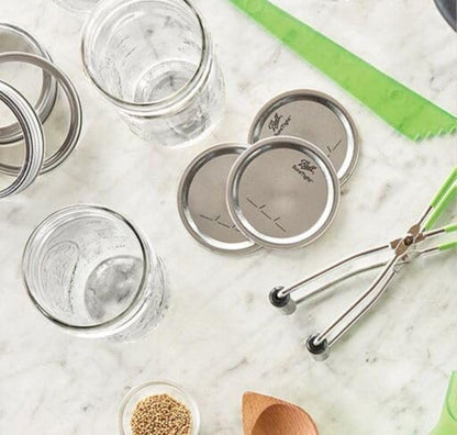 Glass Jars Wide Mouth Lids, 12 Lids3