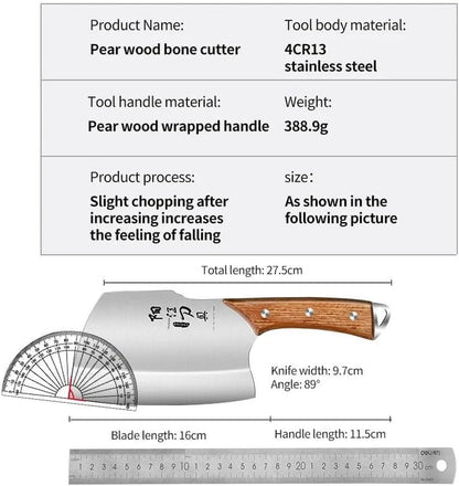 Meat Cleaver, Chopping and Cutting Dual Purpose Knife, Ultra-Sharp round Head Bone Chopping Knife, Fish Knives2