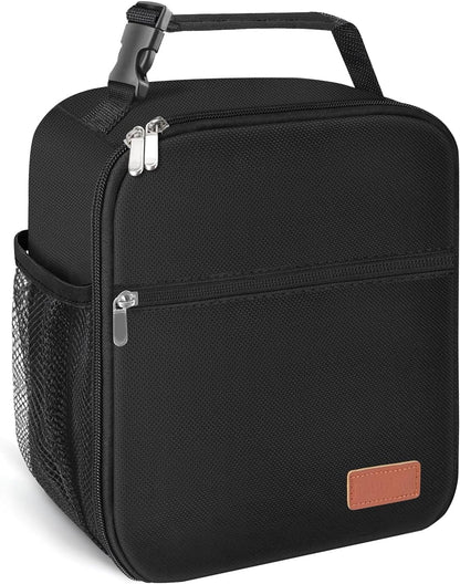 Lunch Box for Men & Women Durable Lunch Bag for Work & Adults Reusable Insulated Small Lunchbox Black1