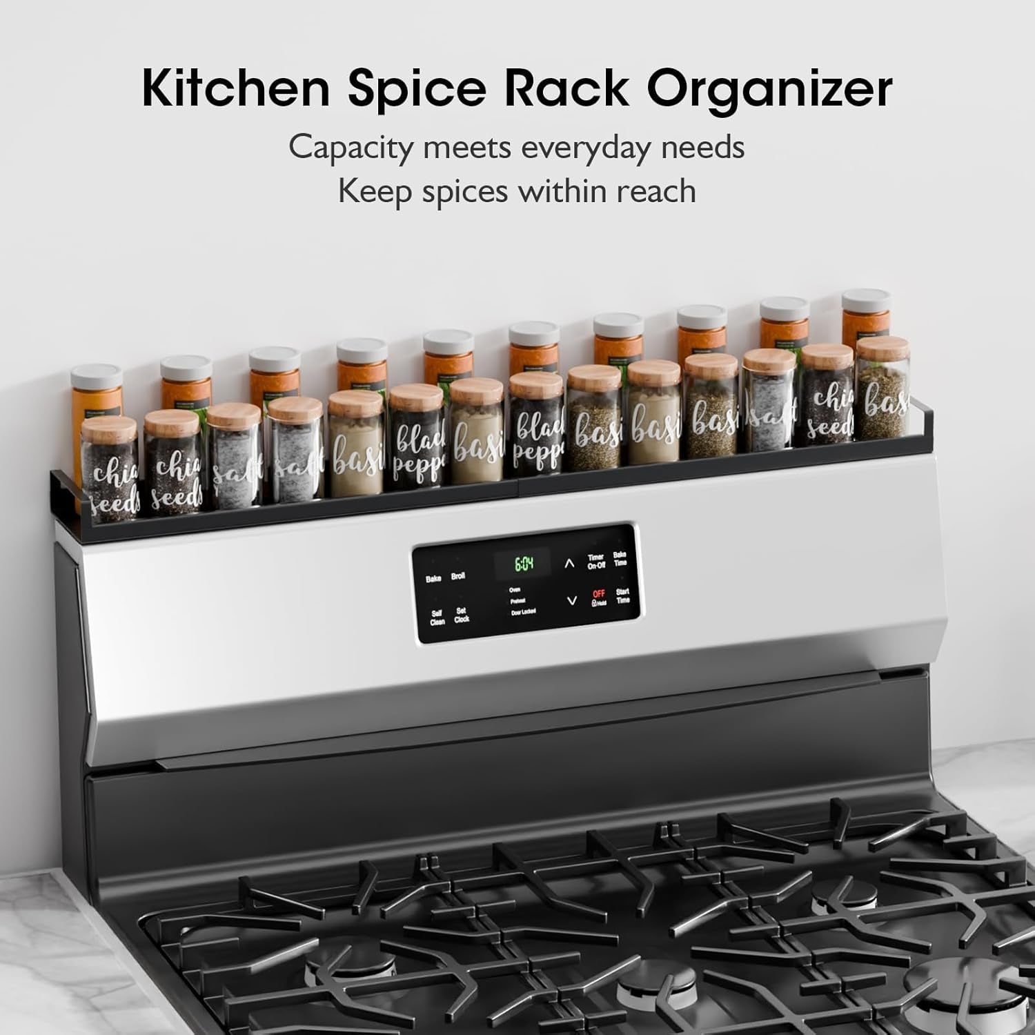 30-adjustable-magnetic-stove-top-shelf-matte-black-expandable-spice-rack-with-strong-magnetic-hold-for-seasoning-storage-and-kitchen-counter-organization