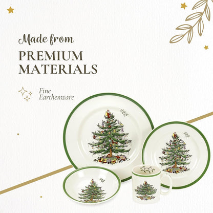 – Christmas Tree –  Christmas Tree 4-Piece Place Setting – 9 Oz, Set of 44