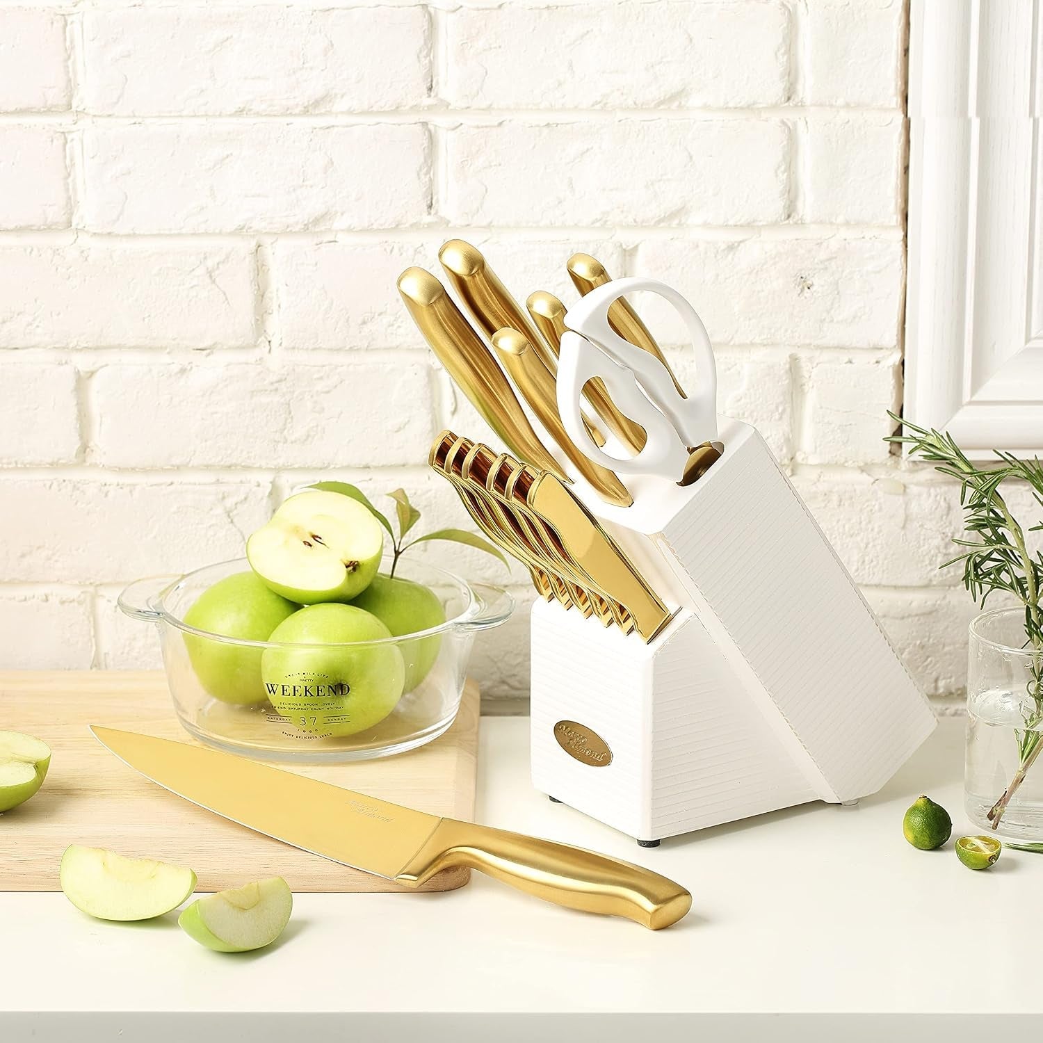 ®-gold-knife-set-knife-block-set-ma21-titanium-coated-14-pieces-stainless-steel-chef-gold-kitchen-knife-sets-with-white-block-forged-stainless-steel-razor-sharp-non-stick-anti-rust-restaurant-grade-ergonomic-handles-full-tang-gift-box