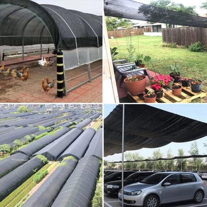 Shade Cloth - 90% Sunblock Net for Garden Patio, Shade Sails for Plants Greenhouse Pergola,Dog Kennel,Lawn Outdoor,Easy to Install Mesh Shade Cover6