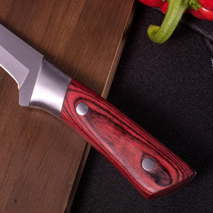 Meat Cleaver, Handmade Forged Kitchen Boning Knife Butcher Knife Meat Cleaver Chinese Knives Slaughter Knife Cutter Tool (Color : without Cover)5