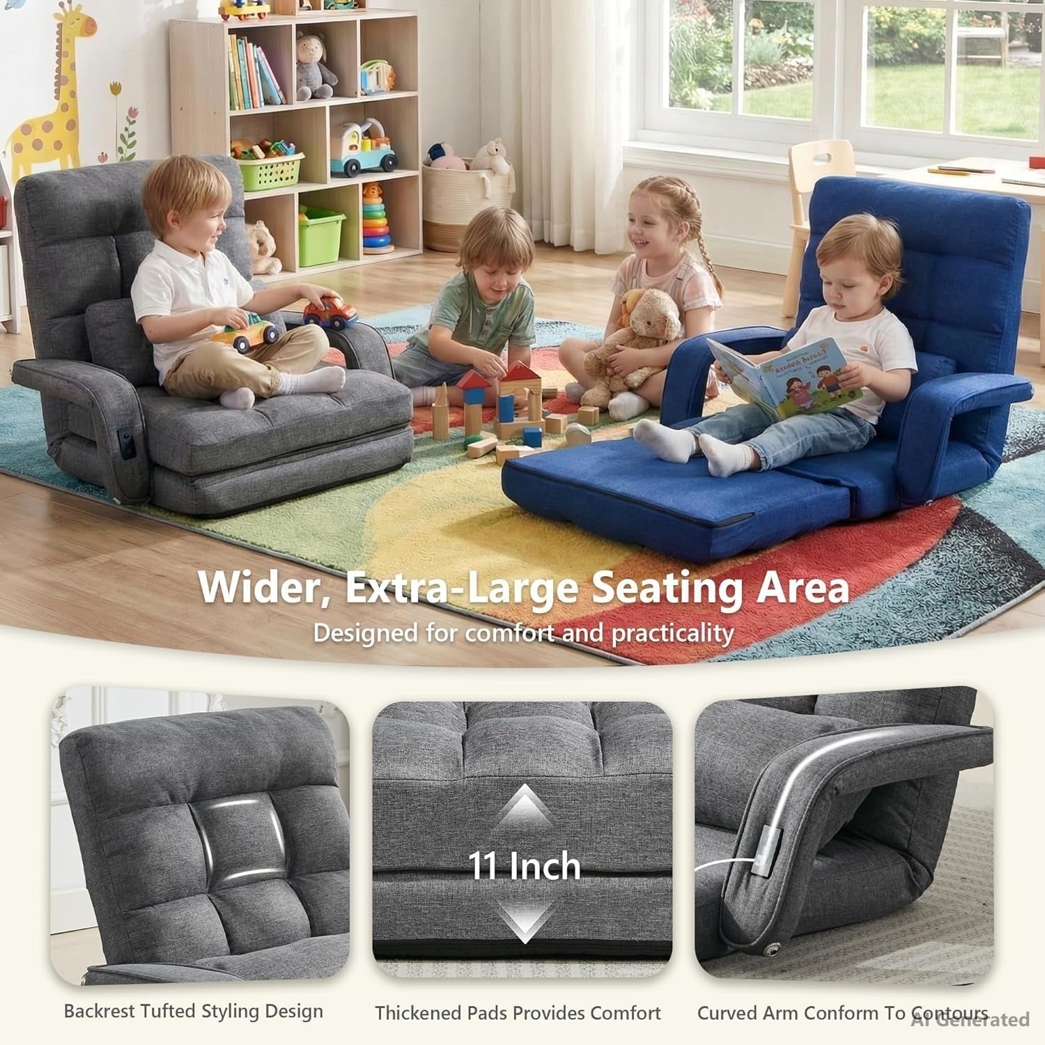 comfy-floor-chair-with-adjustable-backrest-gaming-sofa-chairs-grey