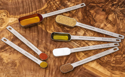 Stainless Steel Measuring Spoons Set for Dry or Liquid - Fits in Spice Jars - Set of 76