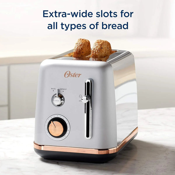 Oster 2 Slice Toaster, Metropolitan Collection with Rose Gold Accents3