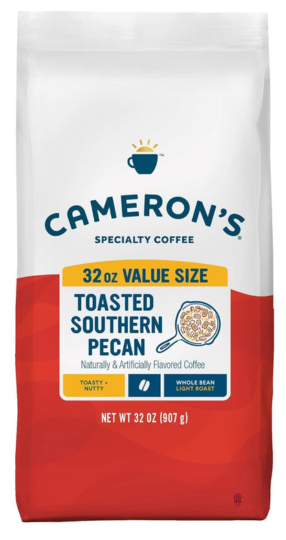 Roasted Whole Bean Coffee, Flavored, Toasted Southern Pecan, 32 Ounce1