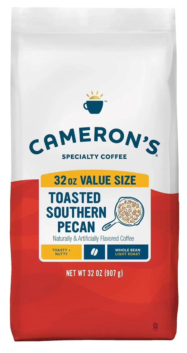 Roasted Whole Bean Coffee, Flavored, Toasted Southern Pecan, 32 Ounce1