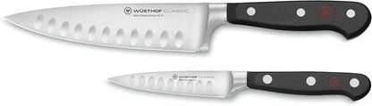 Wüsthof Classic Hollow Edge 2-Piece Chef'S Knife Set, Black, 6-Inch and 3.5-Inch1