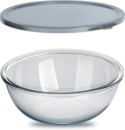 6.3 Quart Large Glass Mixing Bowl with Lid,Large Glass Bowl for Sourdough Bread Making,Kitchen Salad Bread Storage1
