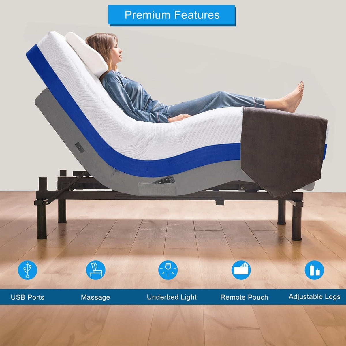 california-king-adjustable-bed-with-14-inch-prime-gel-memory-foam-sleep-system-massage-zero-gravity-anti-snore-programmable-memory-positions-usb-underbed-lighting-zero-clearance
