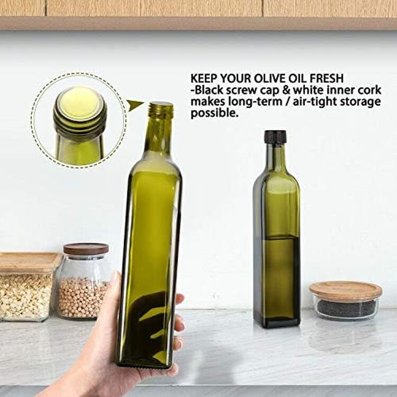 17oz-glass-olive-oil-bottle-dispenser-500ml-green-oil-and-vinegar-cruet-with-pourers-and-funnel-olive-oil-carafe-decanter-for-kitchen