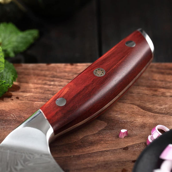 Santoku Knife 7 Inch, 67-Layer Damascus Steel Chef Knife, Sharp Long-Lasting Sharpness, Rust-Resistant, Kitchen Knife for Professional and Home Use5
