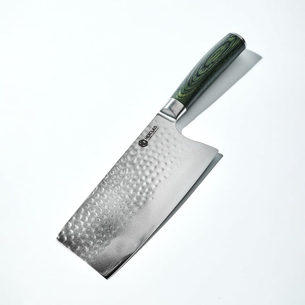 Hexclad 7" Japanese Damascus Stainless Steel Cleaver Knife, Full Tang1