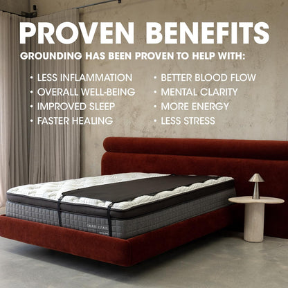 Grounding Half Size Mattress Cover, Earthing Mat with Cord3