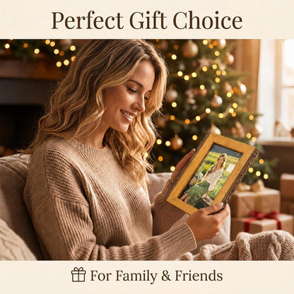 5 X 7 Picture Frame for Tabletop, Solid Wood Picture Frames, Rustic Wood Photo Frames for Wall Hanging or Tabletop Display7