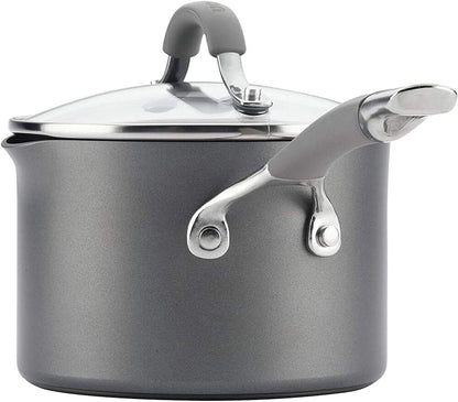84564 Elementum Hard Anodized Nonstick Cookware Set / Pots and Pans Set - 10 Piece, Gray7