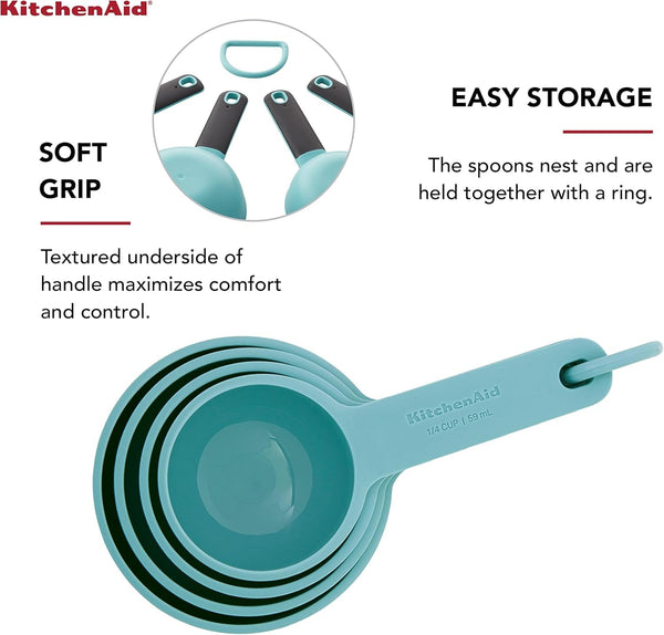 Kitchenaid Measuring Cups, Set of 4, Aqua Sky5