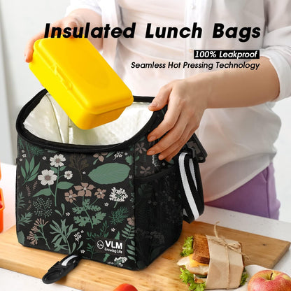 Lunch Box for Women, Insulated Lunch Bag Women with Adjustable Shoulder Strap, Cute Lunch Tote Bag for Work,Picnic,Camping3