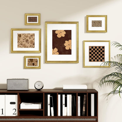 8X10 Picture Frames Set of 2, Vintage Photo Frames, Rustic Gold2