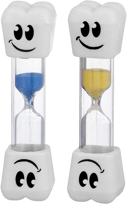 Smile Tooth 2 Minute Sand Timer Assorted Colors (2 Pack)2