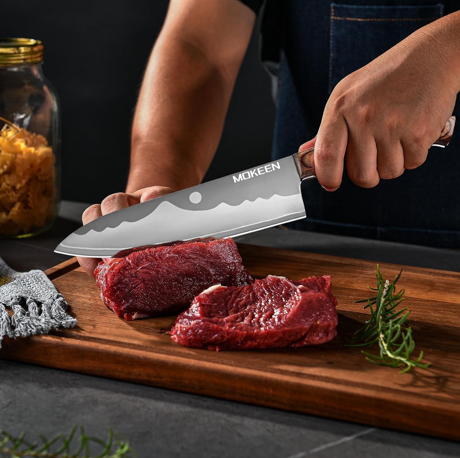 damasucs-kitchen-knife-colored-wood-resin-handle-series-6-7-chef-knife