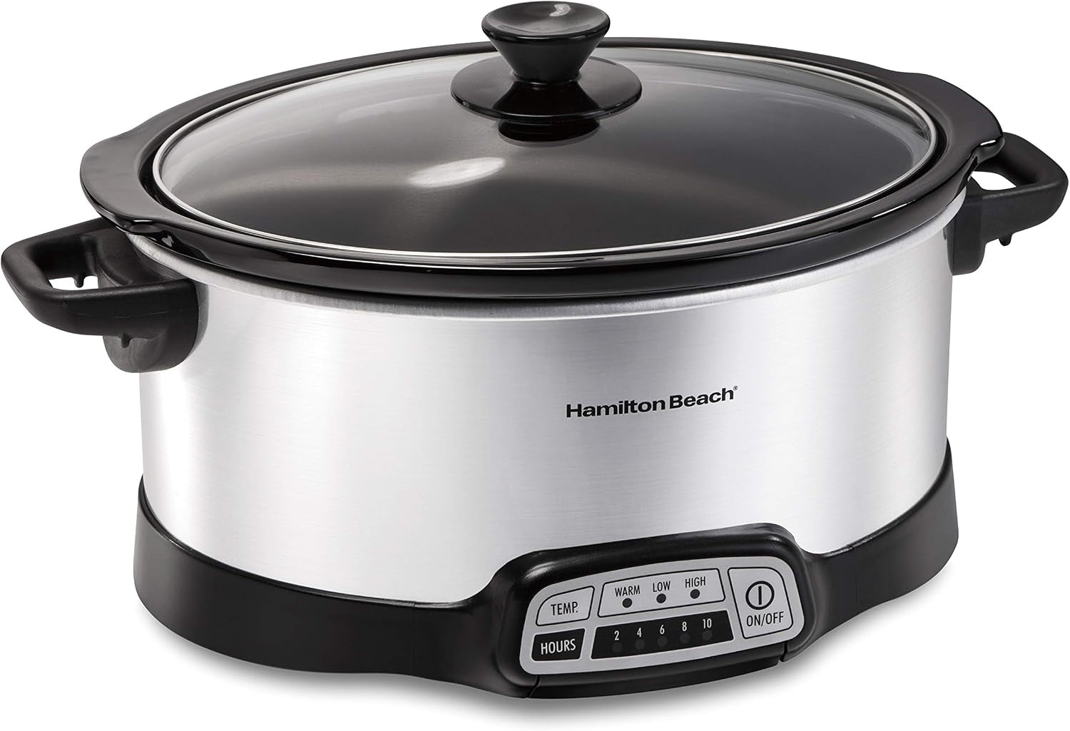 7-quart-programmable-slow-cooker-with-flexible-easy-programming-dishwasher-safe-crock-lid-silver-33473-travel-case-carrier-insulated-bag-33002-black