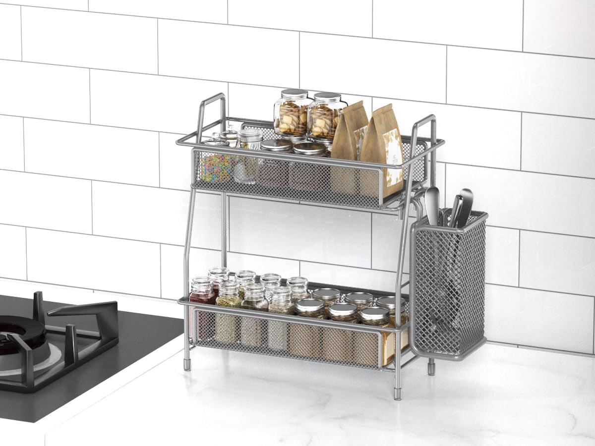 spice-rack-organizer-for-kitchen-counter-spices-organizer-and-storage-seasoning-organizer-for-cabinet-kitchen-metal-countertop-organizer-with-side-basket-grey