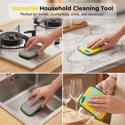 Double-Sided Steel Wire Cleaning Cloth – Non-Scratch Scrub Rag for Pots Pans，9Pcs7