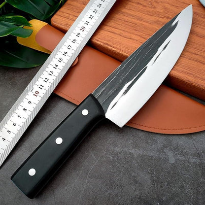 Meat Cleaver, 7 Inch Ultra-Sharp Handmade Forged Kitchen Knives(Without Cover)7