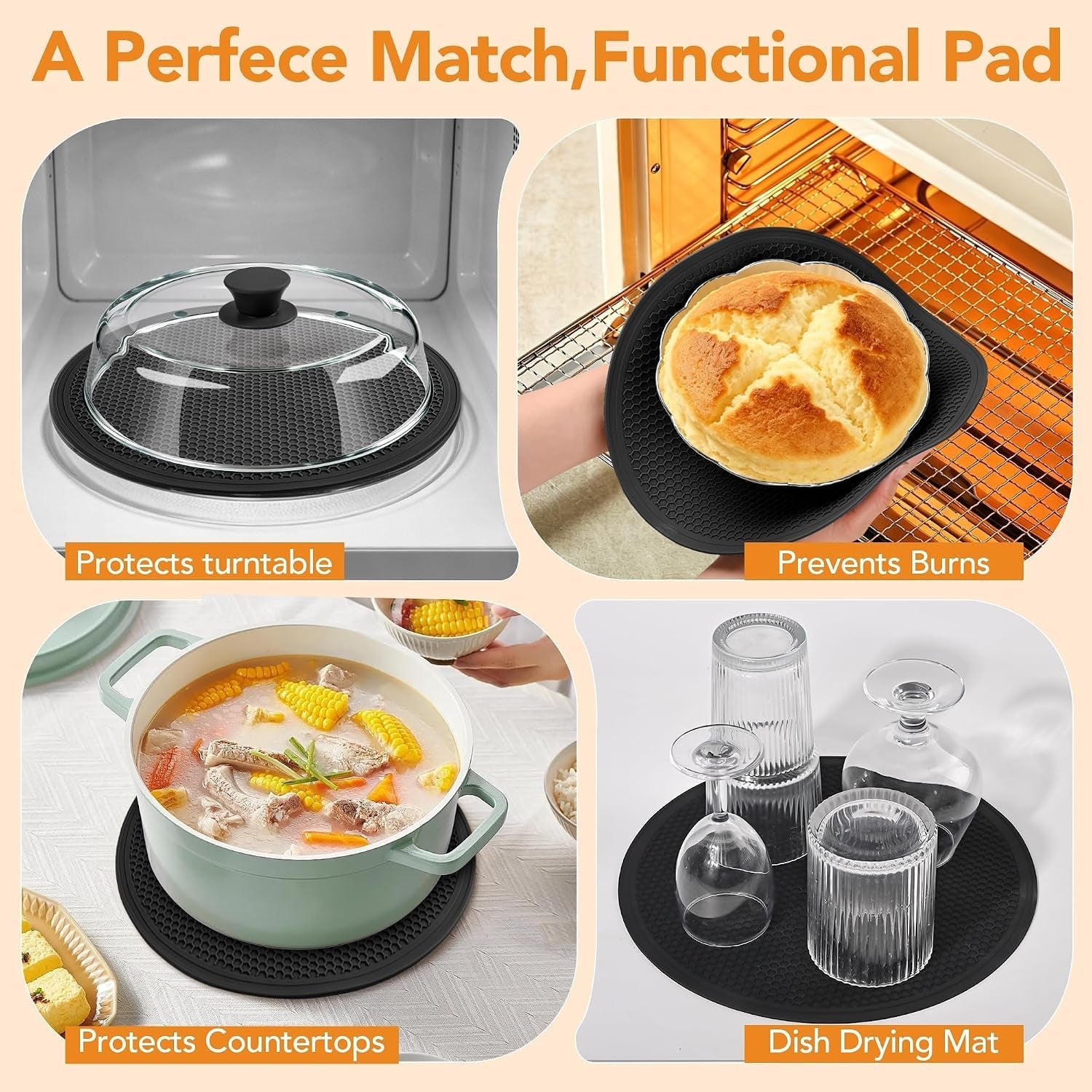 10inch-glass-microwave-splatter-cover-for-food-with-silicone-mat-heat-resistant-plate-splatter-guard-lid-with-vent-holes-easy-grip-handle-bpa-free-dishwasher-safe