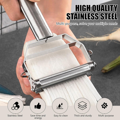 Multifunction Stainless Steel Julienne Peeler Vegetable Peeler Double Planing Grater Kitchen Accessories Cooking Tools5