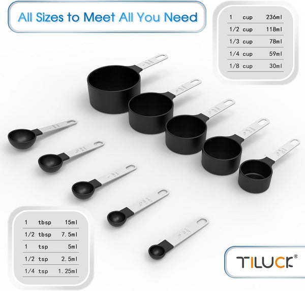 Measuring Cups & Spoons Set, Stackable Cups and Spoons3