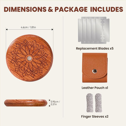 Bread Lame Dough Scoring Tool, Professional Sourdough Scoring Tool with 5 Blades, Storage Pouch & Finger Sleeves2