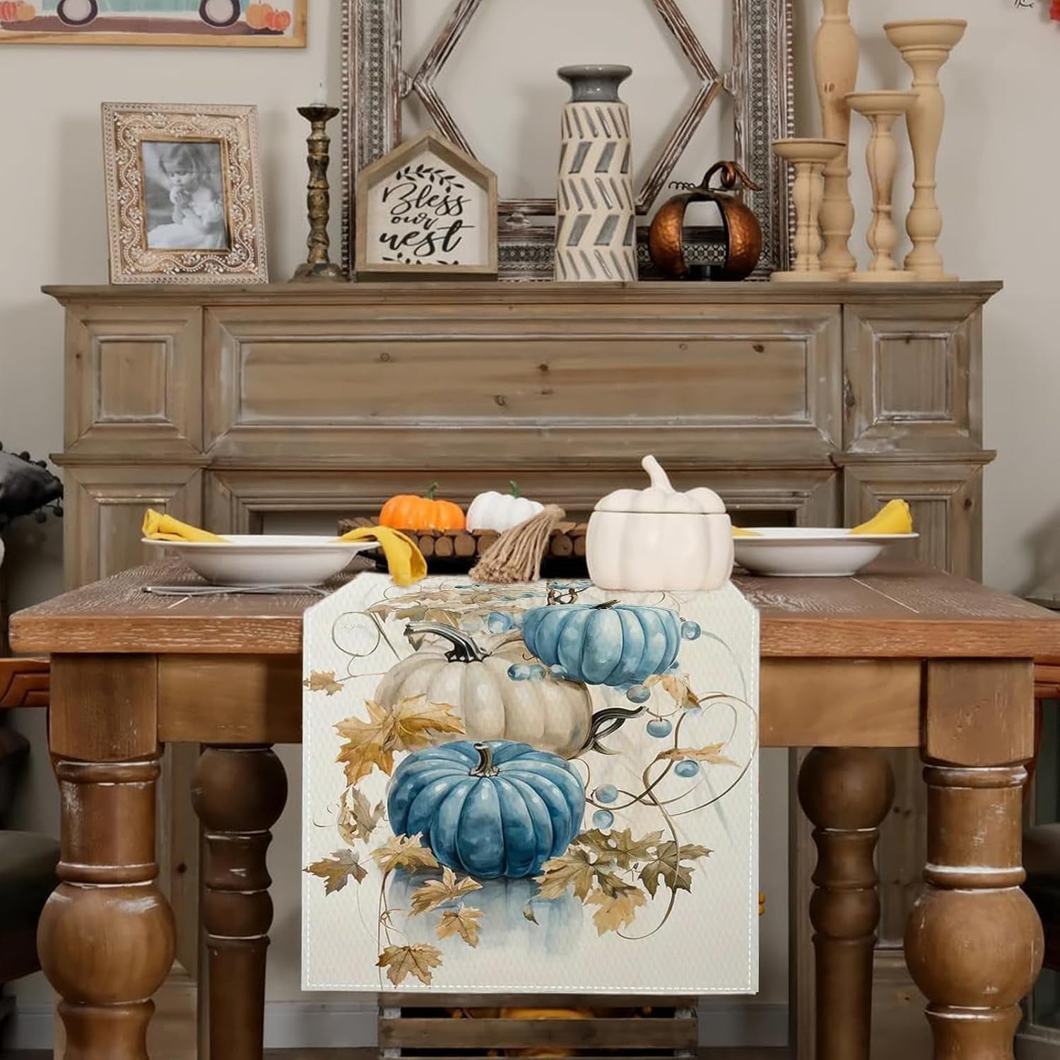 linen-halloween-pumpkin-table-runner-seasonal-fall-vine-harvest-dinning-kitchen-table-decor-for-home-party-holiday-decoration-13x72-inch
