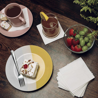 1100 Pack Cocktail Napkins Paper - Quality 3-Ply White Beverage Napkins - Restaurant, Event, Bar Napkins - Perfect Size Dessert Napkins - Party Napkins Bulk - Elegant Wedding Napkins Disposable2