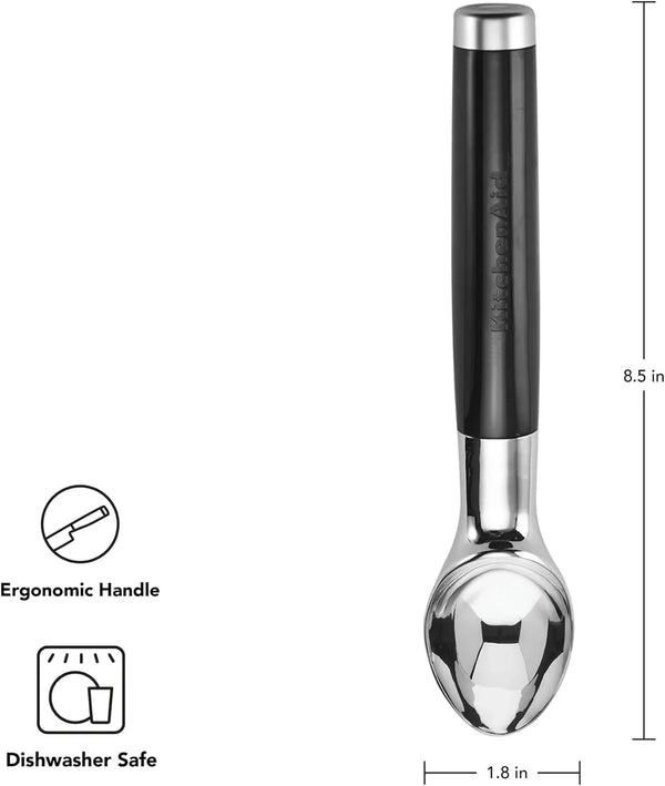 Kitchenaid Classic Ice Cream Scoop, 8.6 Inches, Black2