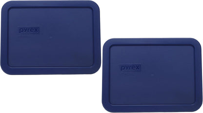 7210-PC (3-Cup) Blue Food Storage Lid (2-Pack) - Made in USA1