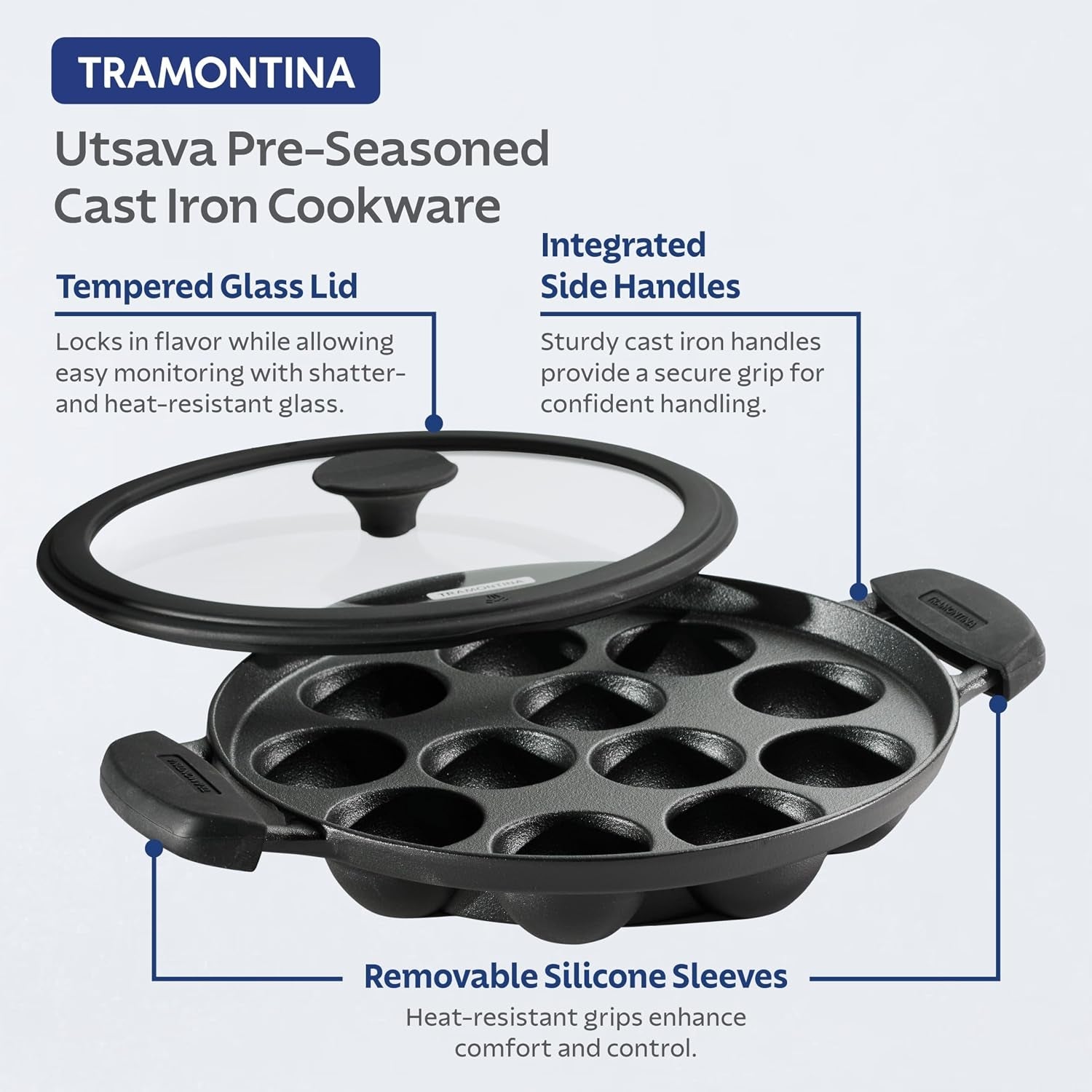 utsava-pre-seasoned-cast-iron-12-hole-appam-pan-appe-pan-with-lid-great-for-paniyaram-takoyaki-and-more