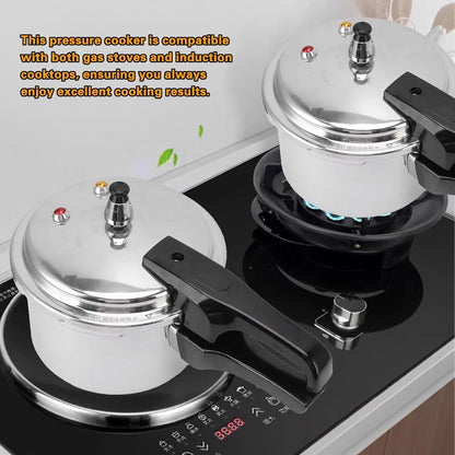 Small Pressure Cooker, Mini Aluminum Alloy Pressure Cooker with Magnetic Bottom, Safety and Durable Compact Pressure Canner Compatible for Induction Cookers and Gas Stoves (3L)4