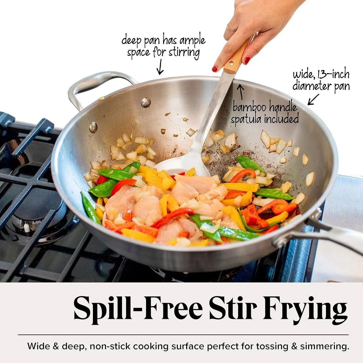 stainless-steel-flat-bottom-wok-pan-professional-traditional-stir-fry-cookware-w-domed-lid-spatula-low-maintenance-rust-scratch-resistant-for-induction-gas-electric-stove-top