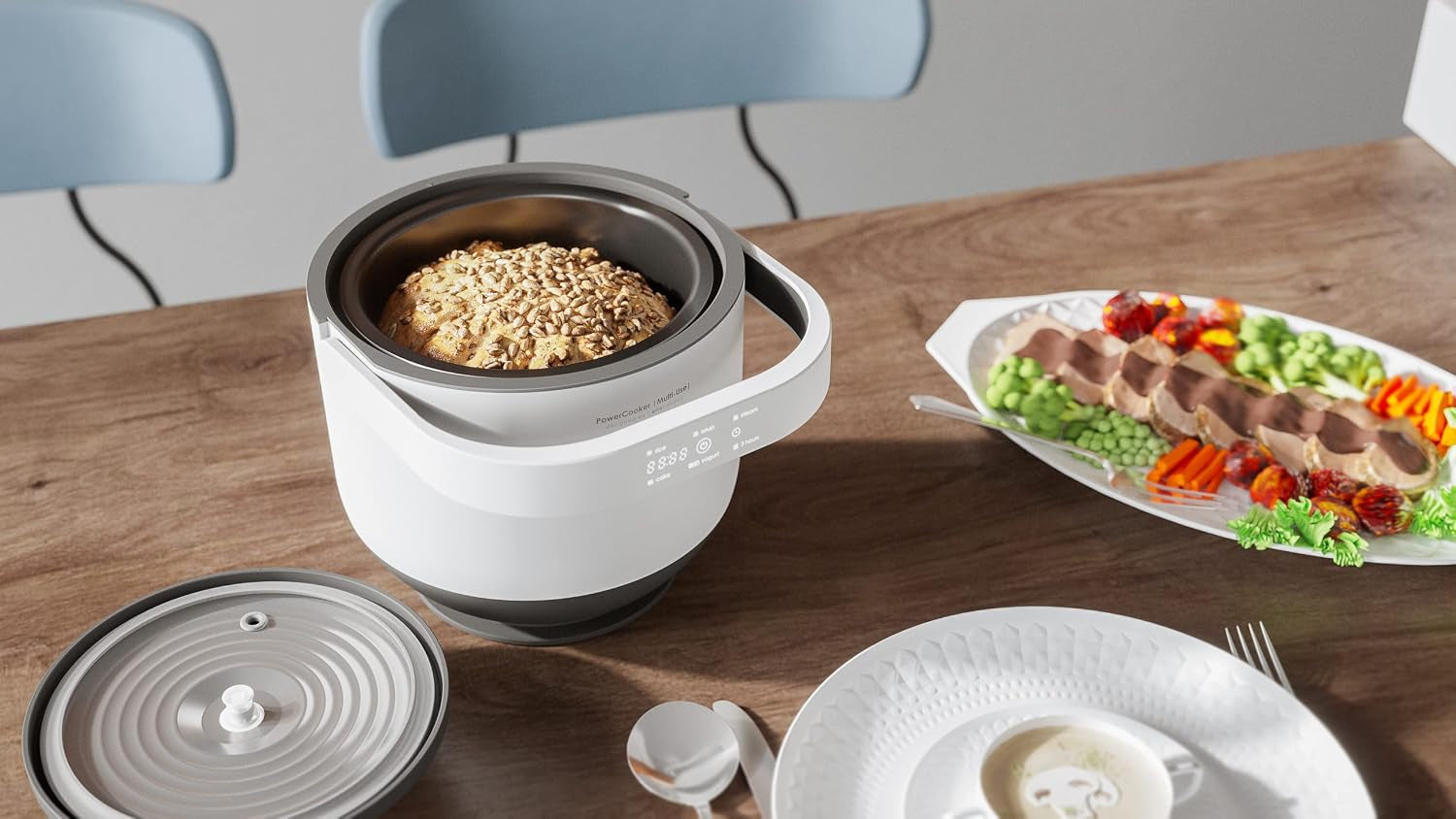 powercooker-multi-cooker-steamer-auto-warmer-fast-cooking-portable-pot-detachable-heating-base-5-cooking-models-touch-control-panel-soup-rice-stews-oatmeal-yogurt-white