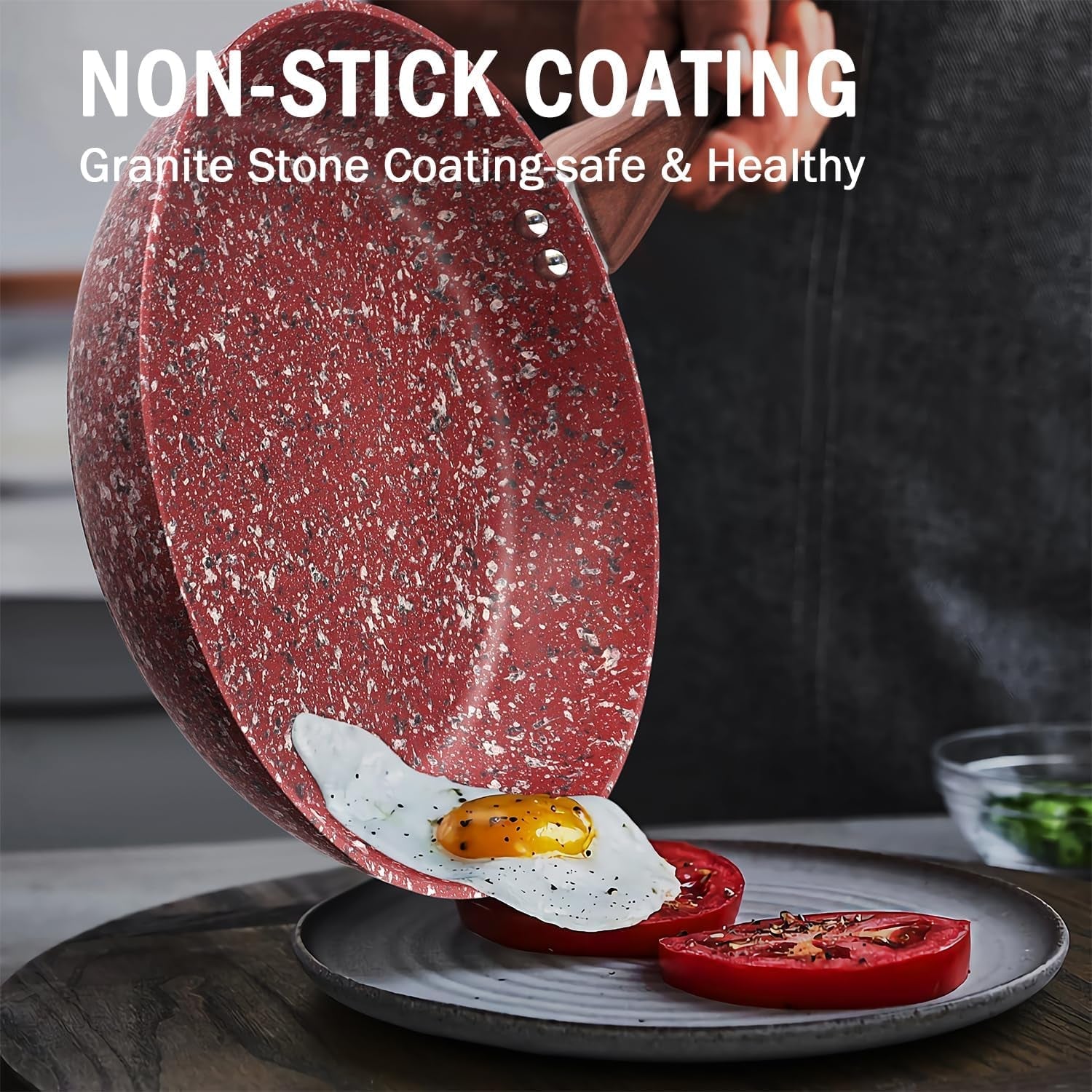 12-red-granite-non-stick-frying-pan-with-lid-classic-pans-with-non-toxic-nonstick-coating-aluminum-skillet-with-heat-resistant-bakelite-handle-induction-compatible-frying-pan