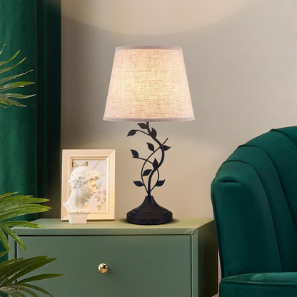 Table Lamp for Living Room, Bedside Lamp for Bedroom, Rustic Lamp2