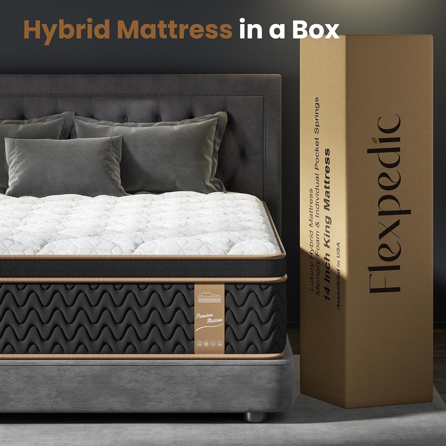 queen-mattress-14-inch-luxury-hotel-cooling-hybrid-bed-mattress-in-a-box