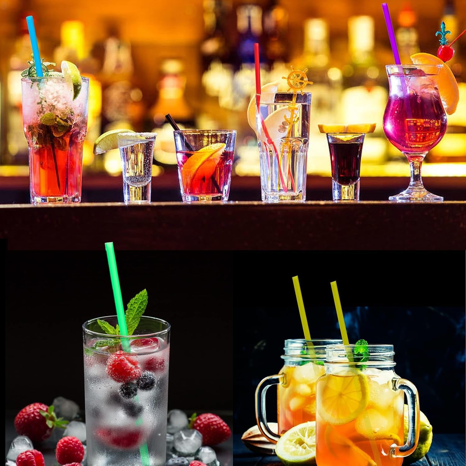 500-pcs-colorful-disposable-drinking-plastic-straws-0-23-diameter-and-8-26-long-8-colors-0-23-diameter-x-8-26-long-for-parties-events-daily-use